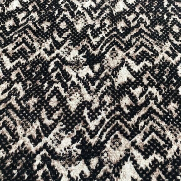 Mario Serrani Italy Top Womens Tan Black Leopard Print Long Sleeve Blouse Size M - Picture 14 of 14